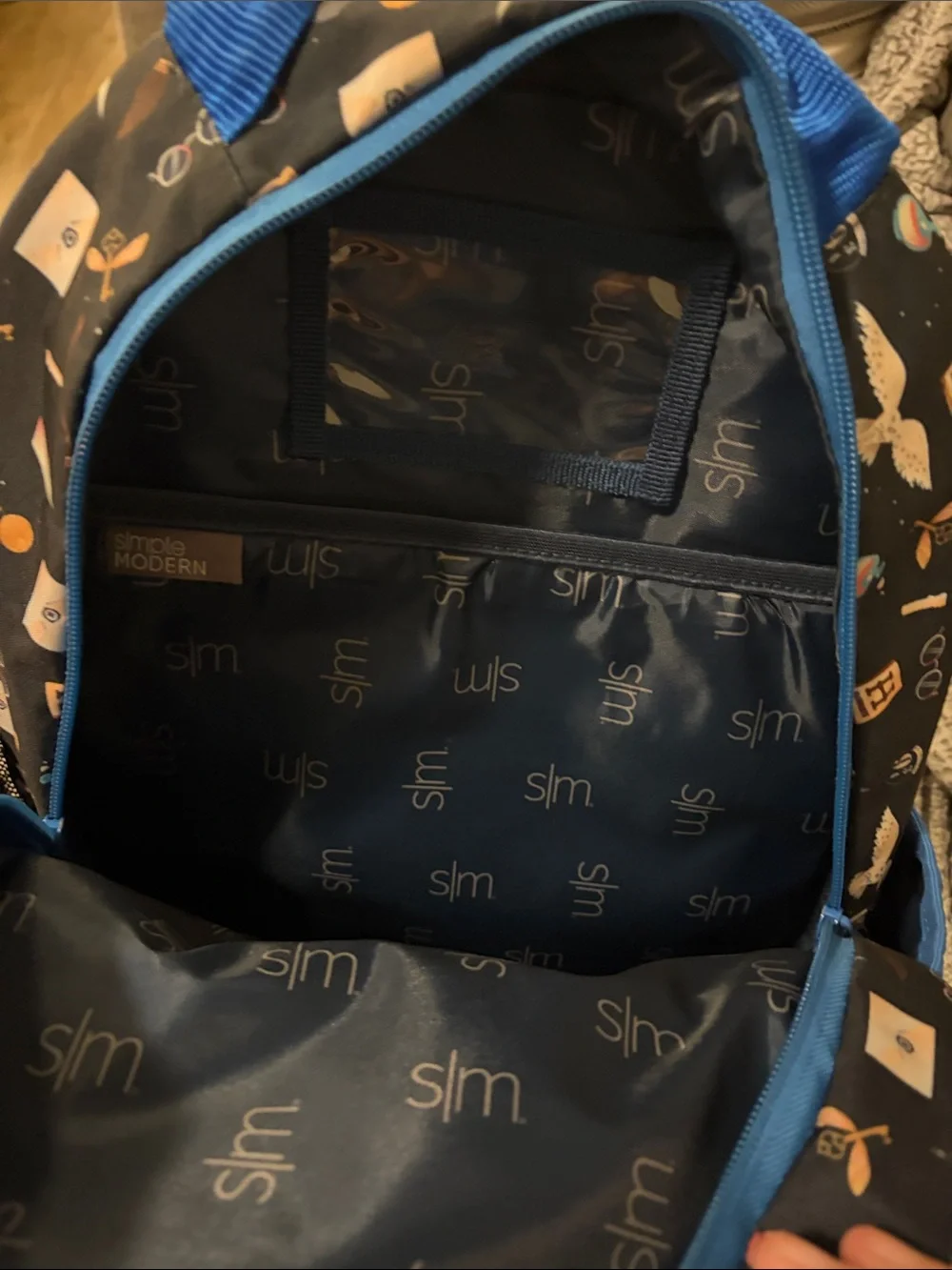Kids Simple Modern Harry Potter themed Navy & Blue Backpack